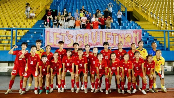 Đội tuyển U17 nữ Việt Nam đã xuất sắc giành tấm vé vào Vòng chung kết U17 nữ châu Á 2026 diễn ra tại Trung Quốc. (Ảnh: VFF)