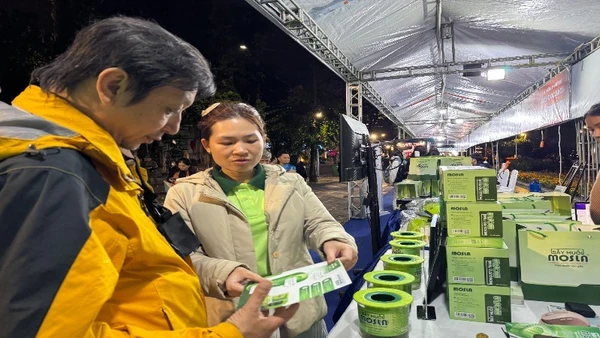 Sản phẩm bắt muỗi và bọ gậy Mosla tham gia triển lãm trong khuôn khổ Ngày hội Khởi nghiệp sáng tạo năm 2025.