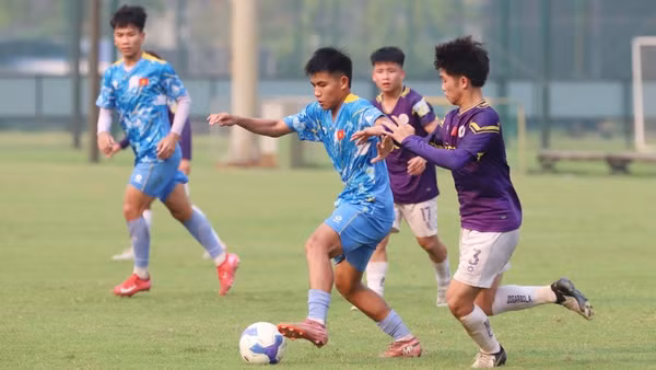 Đội tuyển U17 Việt Nam có cuộc "thử lửa" chất lượng cùng U17 Hà Nội. 