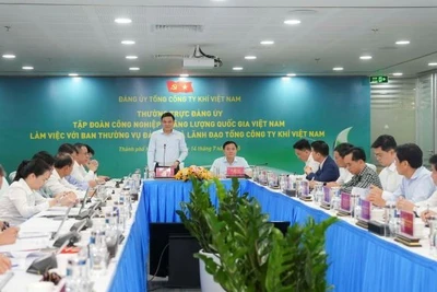 Toàn cảnh buổi làm việc.