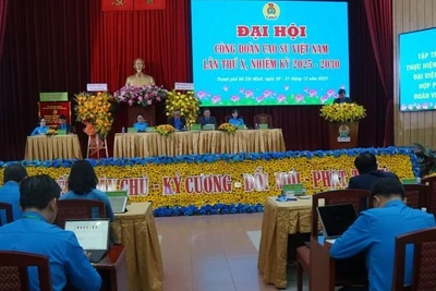 Quang cảnh Đại hội Công đoàn Cao-su Việt Nam lần thứ X, nhiệm kỳ 2025-2030 tại Thành phố Hồ Chí Minh.