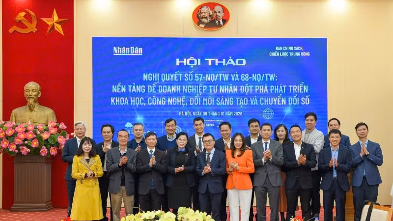 Báo Nhân Dân và Ban Chính sách và Chiến lược Trung ương tổ chức Hội thảo về Nghị quyết 57 và Nghị quyết 68.