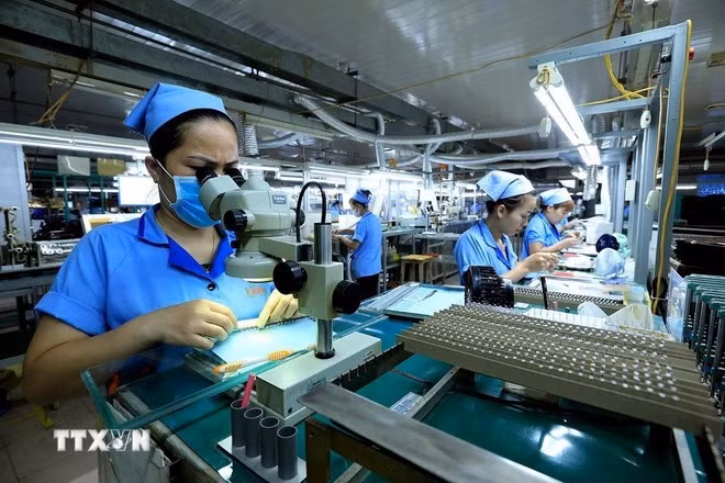 Tỉnh Đồng Nai đã giải ngân gần 1,4 tỷ USD vốn FDI trong 10 tháng năm 2025. (Ảnh: Tuấn Anh/TTXVN)