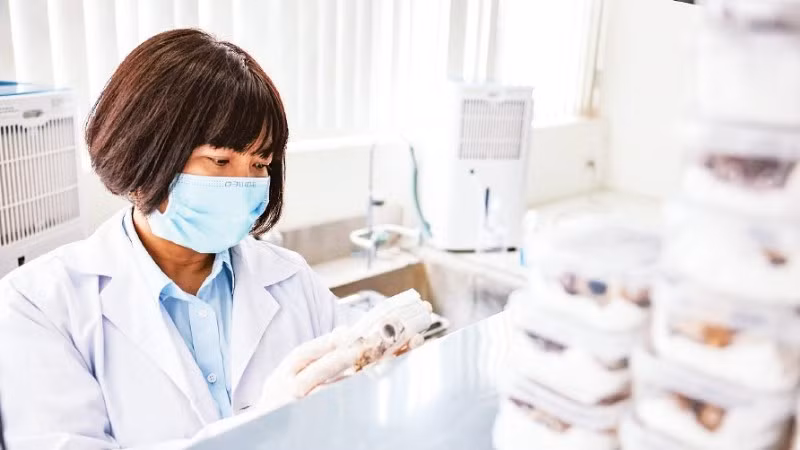Nghiên cứu giải trình tự gien thế hệ mới tại Trung tâm Giám định ADN. (Ảnh: MINH ĐỨC)