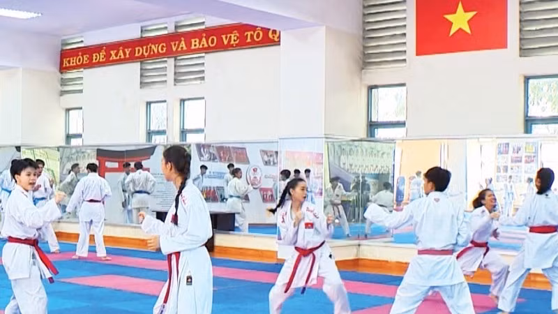 Đội tuyển karatedo Việt Nam tập luyện chuẩn bị cho ASIAD 20 và các giải đấu quốc tế năm 2026.