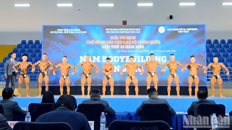 Giải vô địch thể hình các câu lạc bộ toàn quốc lần thứ 33-năm 2026 có hơn 330 vận động viên tham gia.