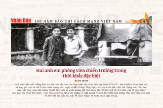Hai anh em phóng viên chiến trường trong thời khắc đặc biệt