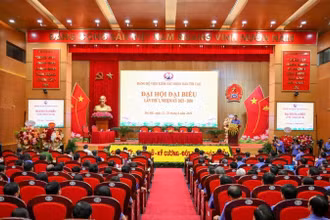 Quang cảnh Đại hội đại biểu Đảng bộ Viện Kiểm sát nhân dân tối cao lần thứ I, nhiệm kỳ 2025-2030. (Ảnh: THẾ ĐẠI)