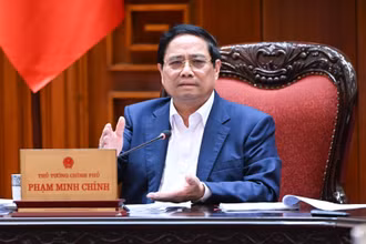 Thủ tướng Phạm Minh Chính phát biểu chỉ đạo tại phiên họp Thường trực Chính phủ với các bộ, ngành, địa phương.