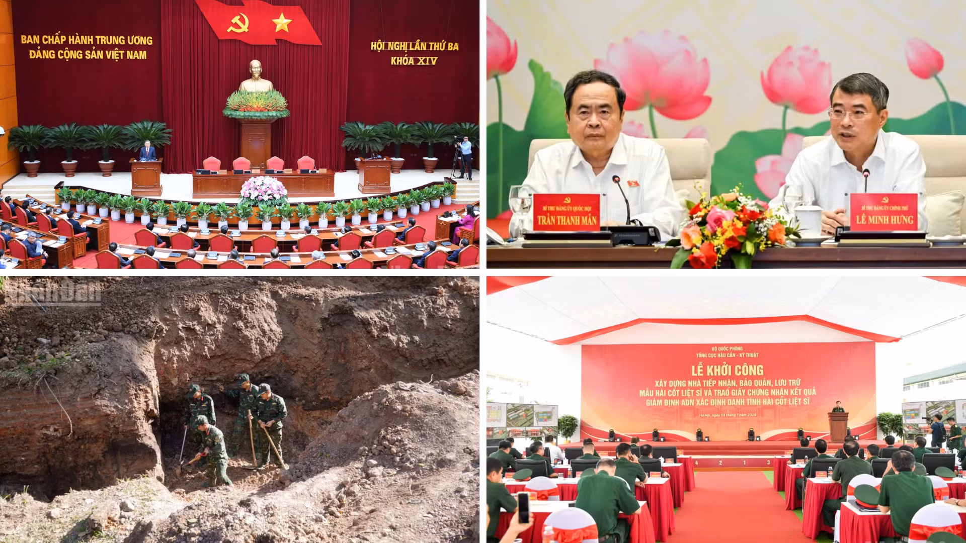 Tin nổi bật ngày 24/7: Bế mạc Hội nghị Trung ương 3 khóa XIV; Phát hiện thêm rãnh mộ tập thể tại Công viên Lê Thị Riêng