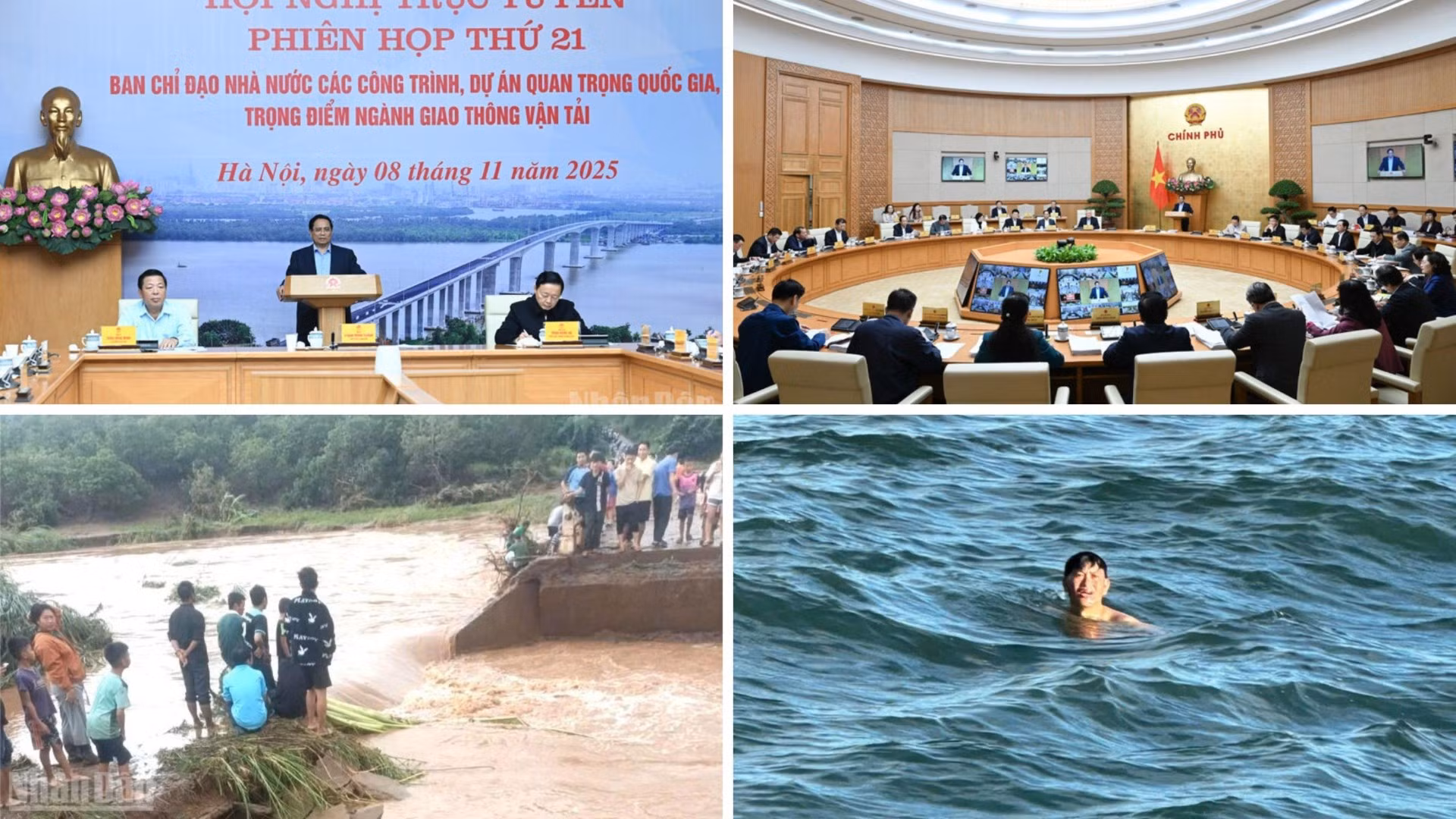 Tin nổi bật ngày 8/11: Thủ tướng chỉ đạo tăng tốc các dự án giao thông trọng điểm; cứu vớt được cả 3 người mất tích trên biển Lý Sơn