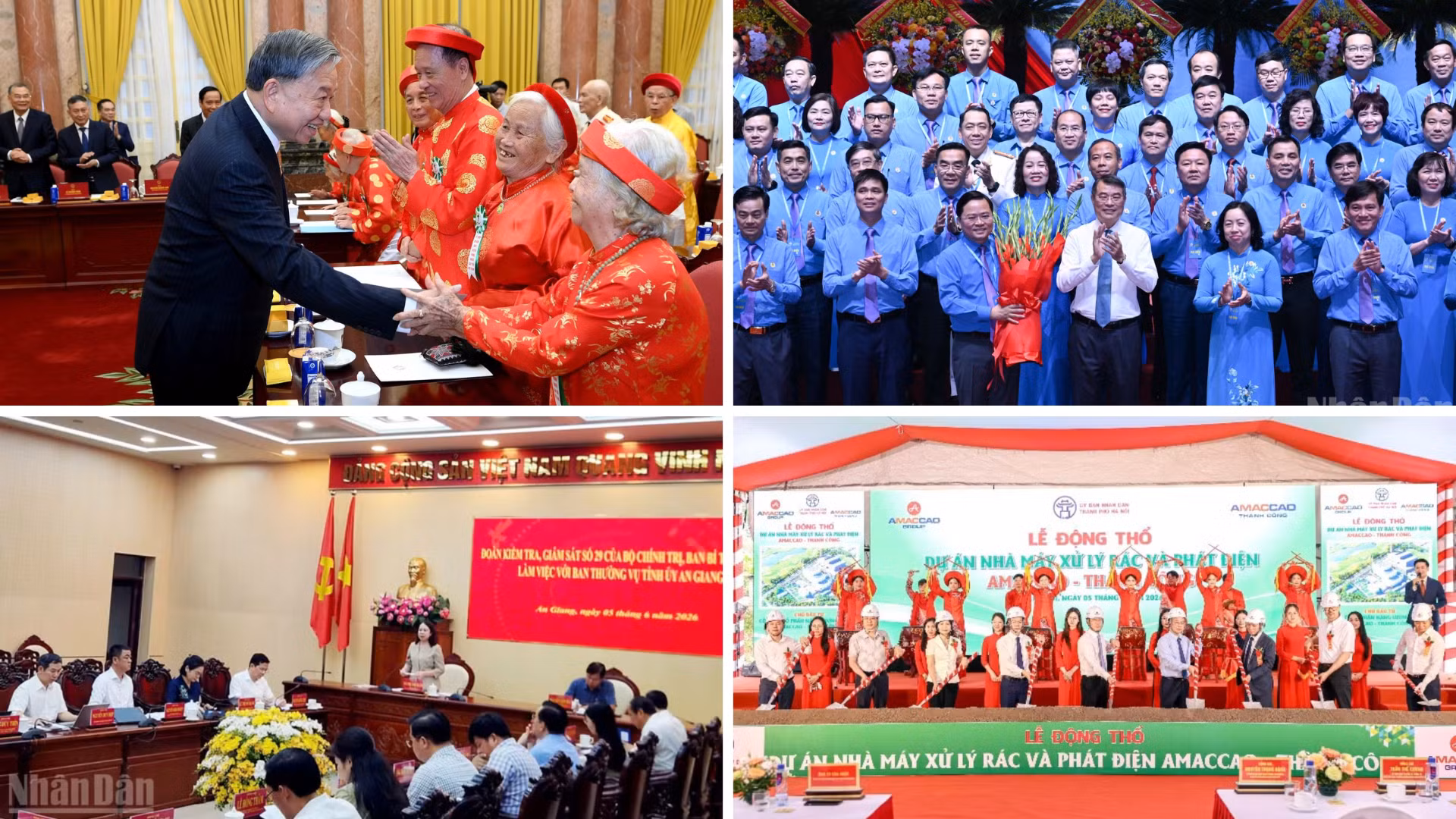Tin nổi bật ngày 5/6: Tổng Bí thư, Chủ tịch nước gặp mặt đại biểu người cao tuổi tiêu biểu; Động thổ Dự án Nhà máy điện rác 3.000 tỷ đồng tại Hà Nội