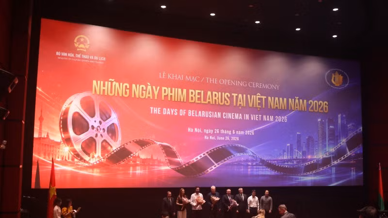 Toàn cảnh Lễ khai mạc Những ngày phim Belarus tại Việt Nam năm 2026.