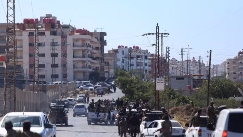 Lực lượng an ninh Syria tiến vào thành phố Sweida ở miền nam nước này. (Ảnh: THX/TTXVN)