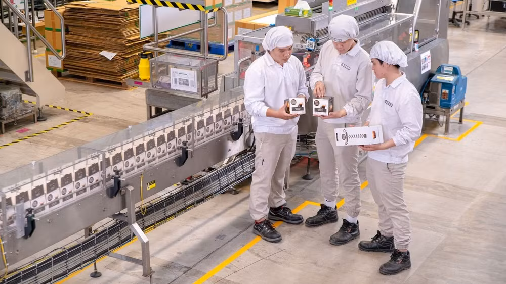 Hoạt động sản xuất tại Tập đoàn Nestlé Việt Nam - doanh nghiệp có 100% vốn nước ngoài.