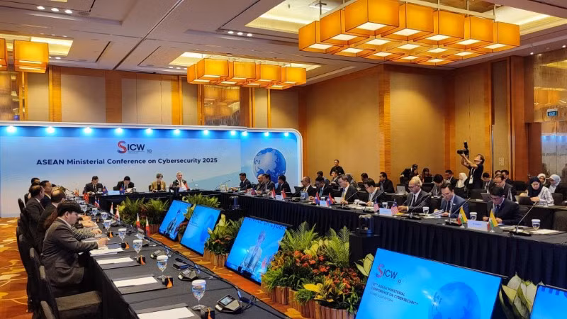 Hội nghị Bộ trưởng An ninh mạng ASEAN lần thứ 10 diễn ra tại Singapore. (Ảnh ASEAN.ORG)