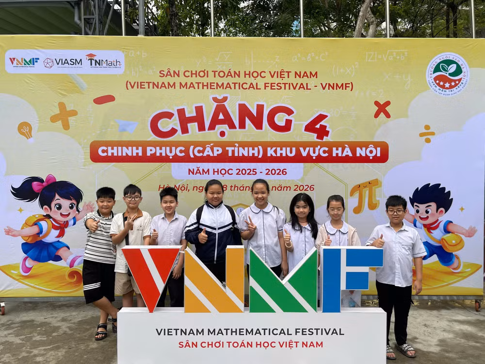 Các thí sinh tham dự Sân chơi Toán học Việt Nam (VNMF) năm học 2025-2026.