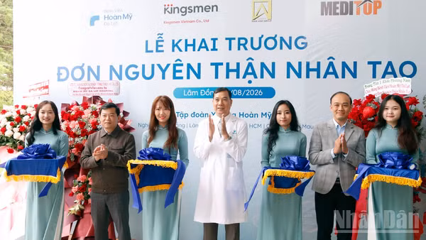 Bệnh viện Hoàn Mỹ Đà Lạt chính thức đưa vào hoạt động đơn nguyên thận nhân tạo. (Ảnh: MAI VĂN BẢO)