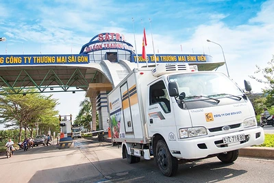 Chợ Bình Điền đóng vai trò quan trọng trong việc kết nối hàng hóa từ nhiều vùng miền với thị trường tiêu thụ lớn nhất cả nước. (Ảnh SATRA)