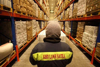 Kho lạnh SATRA hiện là một trong số các kho lạnh được đầu tư chuyên dụng thiết kế và xây dựng hiện đại. (Ảnh: SATRA)