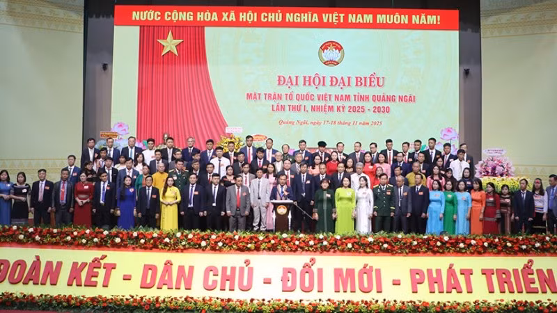 Ra mắt Ủy ban Mặt trận Tổ quốc Việt Nam tỉnh Quảng Ngãi khóa I, nhiệm kỳ 2025-2030.