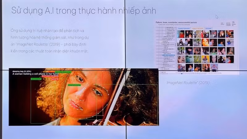 Một bài giảng cho sinh viên ngành nhiếp ảnh tại Hà Nội về xu hướng sử dụng AI. 