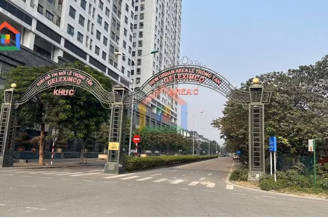 Khu đô thị Geleximco trên đường Lê Trọng Tấn, Hà Nội.