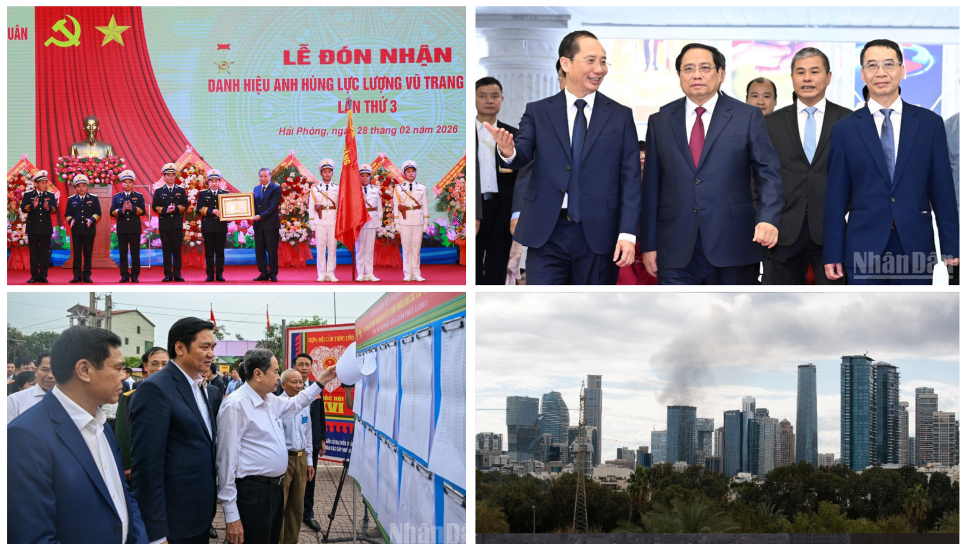 Tin nổi bật ngày 28/2: Tổng Bí thư trao danh hiệu Anh hùng Lực lượng vũ trang tặng Quân chủng Hải quân; Israel tiến hành tấn công phủ đầu Iran 