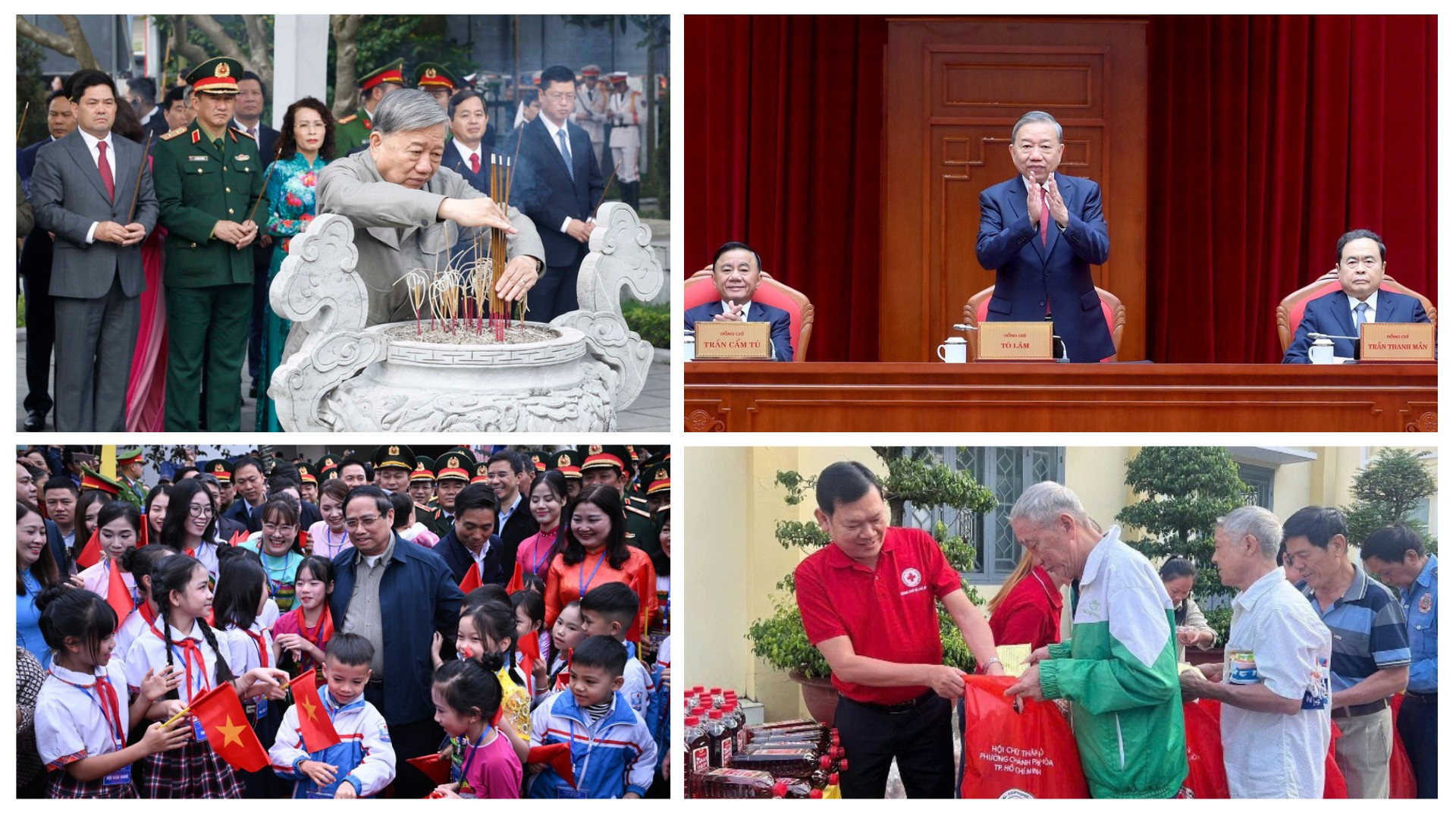 Tin nổi bật ngày 10/2: Tổng Bí thư Tô Lâm dâng hương tưởng niệm các lãnh đạo tiền bối của Đảng; Khởi công dự án Trường liên cấp Cẩm Thạch; Trao hơn 1,3 triệu suất quà “Tết Nhân ái” 