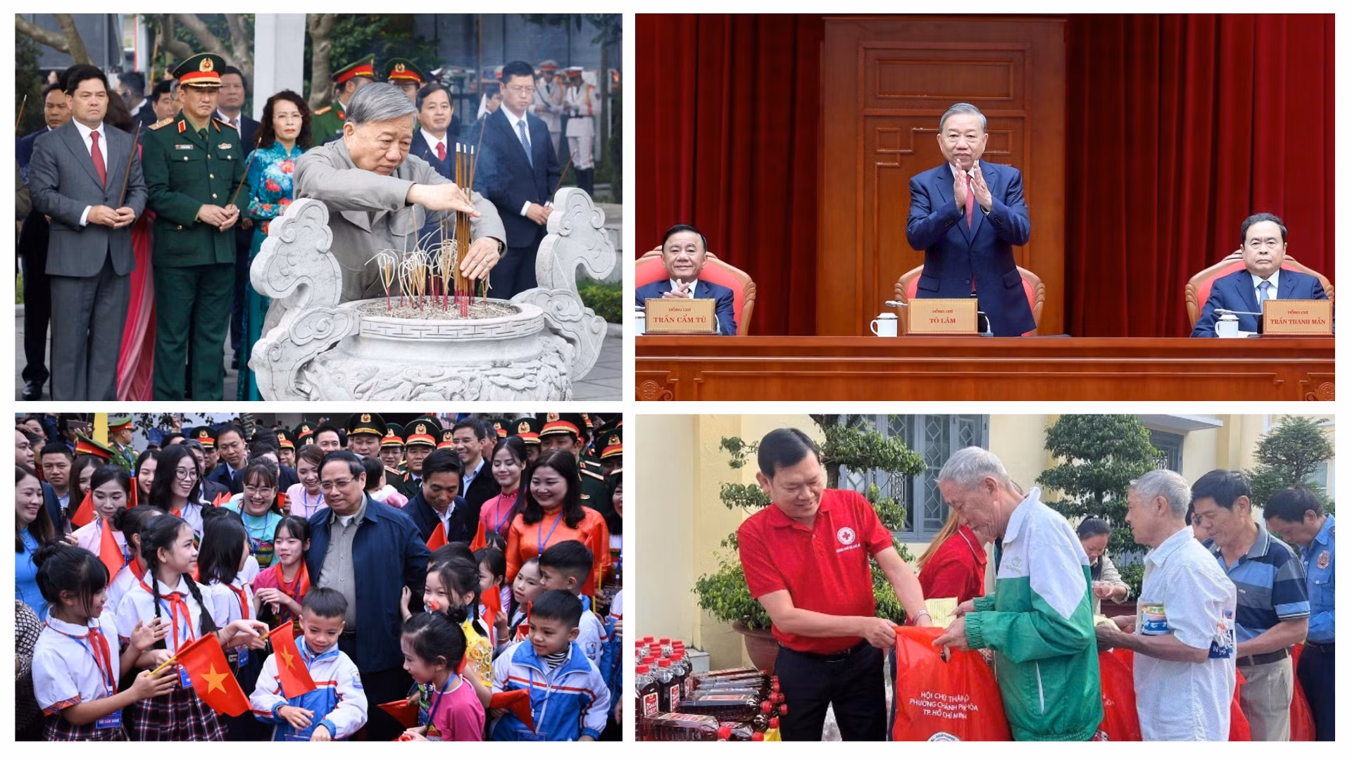 Tin nổi bật ngày 10/2: Tổng Bí thư Tô Lâm dâng hương tưởng niệm các lãnh đạo tiền bối của Đảng; Khởi công dự án Trường liên cấp Cẩm Thạch; Trao hơn 1,3 triệu suất quà “Tết Nhân ái” 