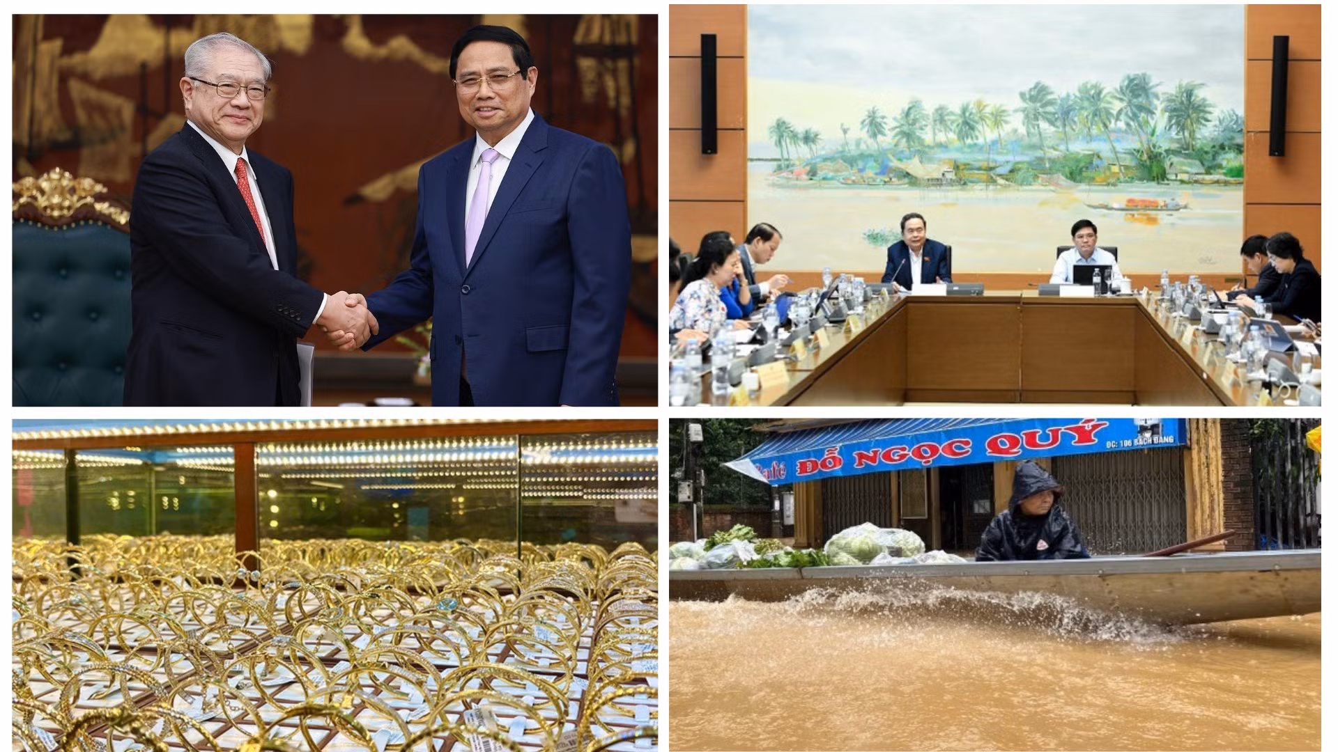 Tin nổi bật ngày 3/11: Mở rộng hợp tác vùng Kansai, Nhật Bản; Mưa lũ gây thiệt hại nặng nề ở miền trung; Giá vàng đồng loạt giảm