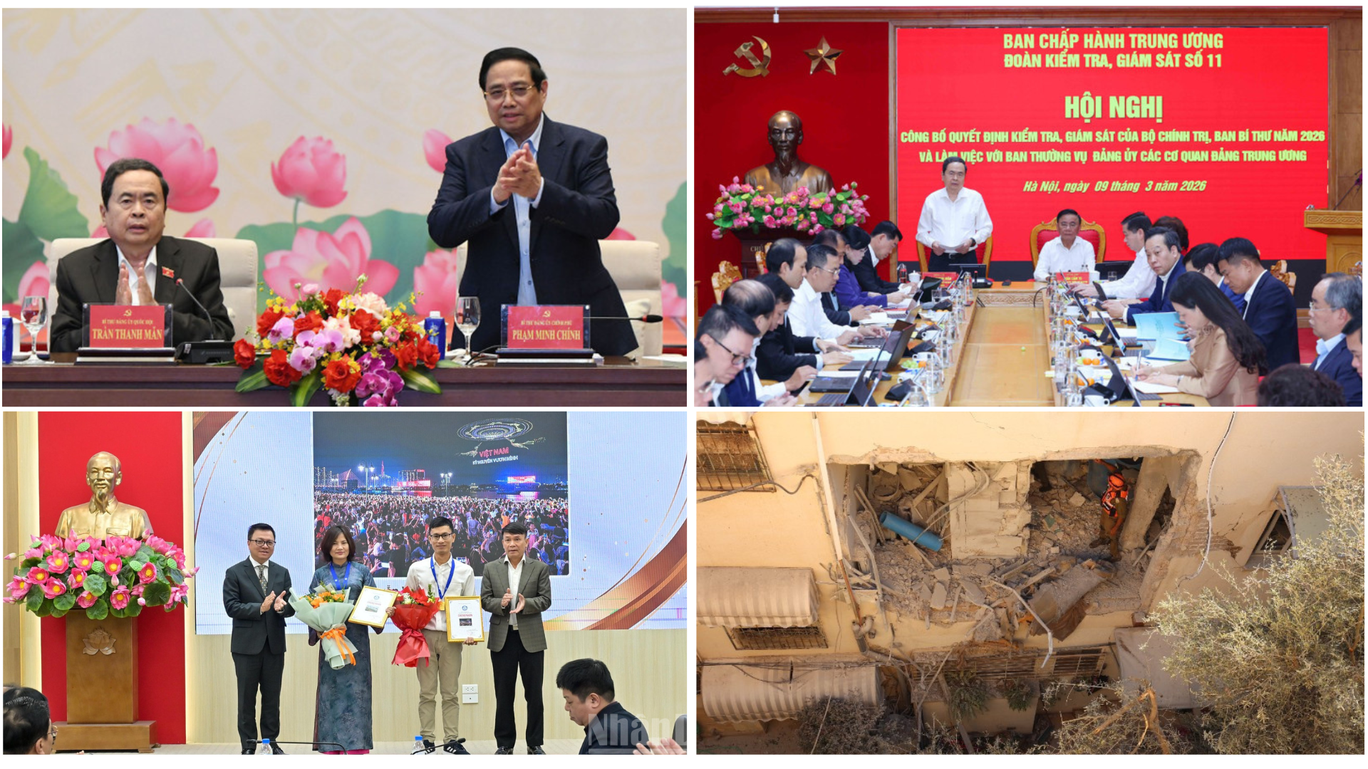 Tin nổi bật ngày 9/3: Chuẩn bị kỹ lưỡng công tác bầu cử và Kỳ họp thứ nhất của Quốc hội khóa XVI; Trao giải Cuộc thi ảnh “Việt Nam trên hành trình đổi mới”; Iran và Israel tiến hành đợt không kích mới