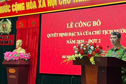 Công an Thành phố Hà Nội công bố Quyết định đặc xá.