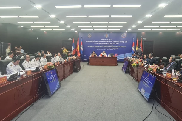 Hội nghị lần thứ 10 Người đứng đầu 3 cơ quan Kiểm toán tối cao Campuchia-Lào-Việt Nam.