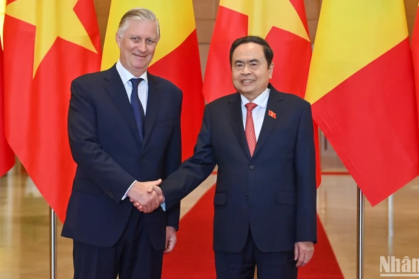 Chủ tịch Quốc hội Trần Thanh Mẫn và Nhà vua Vương quốc Bỉ Philippe.