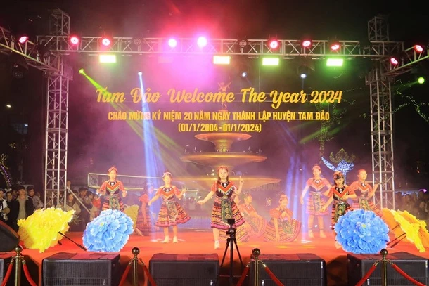 Chương trình nghệ thuật tại thị trấn Tam Đảo.