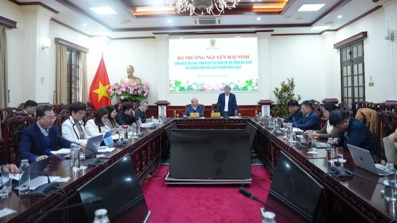 Bộ Tư pháp khởi động tổng rà soát hệ thống văn bản pháp luật trong kỷ nguyên mới