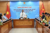 Toàn cảnh buổi gặp gỡ báo chí. (Ảnh: KHÁNH LAN)