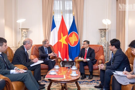 Hai bên thống nhất ưu tiên các lĩnh vực chiến lược nhằm hiện thực hóa chiến lược phát triển bền vững. (Ảnh: KHẢI HOÀN)