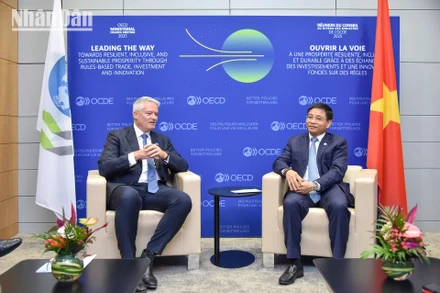 Toàn cảnh một phiên thảo luận trong khuôn khổ Hội nghị Hội đồng Bộ trưởng Tổ chức Hợp tác và Phát triển Kinh tế (OECD) năm 2025.