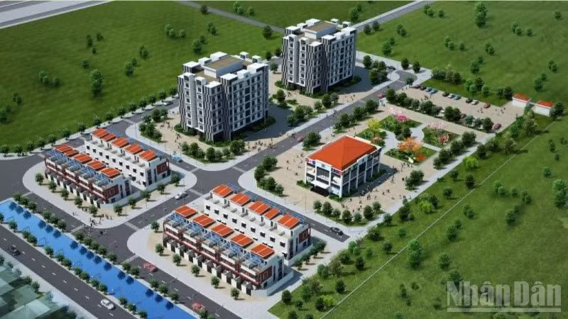 Phối cảnh tổng thể dự án nhà ở cho người lao động nhà máy nhiệt điện Thái Bình 2.