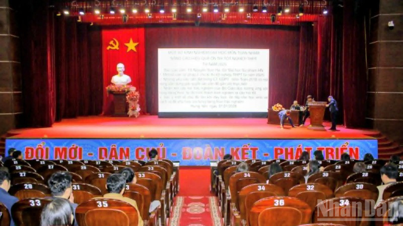 Quang cảnh lớp tập huấn.