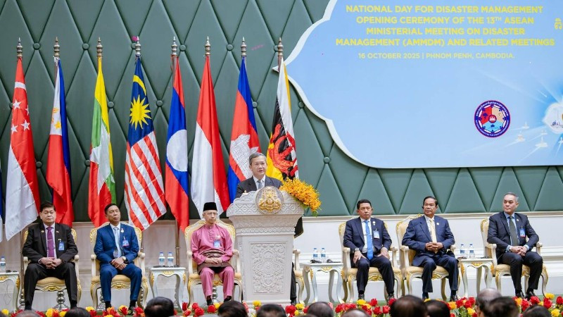 Thủ tướng Campuchia Hun Manet chủ trì lễ khai mạc. (Ảnh: Bộ Thông tin Campuchia)