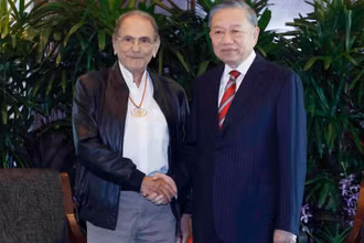 Tổng Bí thư, Chủ tịch nước Tô Lâm gặp Tổng thống Timor-Leste Jose Ramos-Horta. (Ảnh: TTXVN)