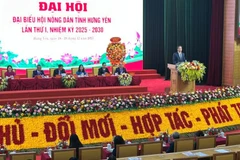 Bí thư Tỉnh ủy Hưng Yên Nguyễn Hữu Nghĩa phát biểu chỉ đạo tại Đại hội đại biểu Hội Nông dân tỉnh Hưng Yên lần thứ nhất, nhiệm kỳ 2025-2030.