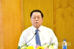 Đồng chí Nguyễn Trọng Nghĩa, Ủy viên Bộ Chính trị, Bí thư Trung ương Đảng, Trưởng Ban Tuyên giáo và Dân vận Trung ương. (Ảnh: PHẠM CƯỜNG)