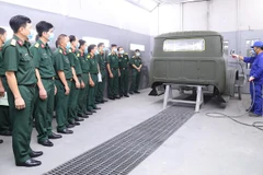 Nội dung thực hành sơn mẫu trên trang bị.