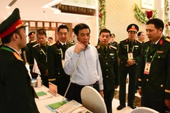 Đại tướng Phan Văn Giang trực tiếp kiểm tra các điều kiện bảo đảm phục vụ đại biểu.