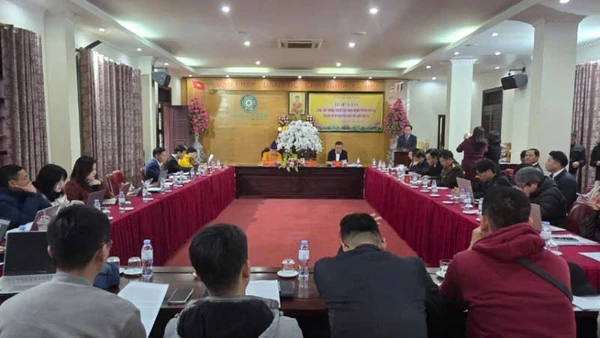 Quang cảnh cuộc họp báo.