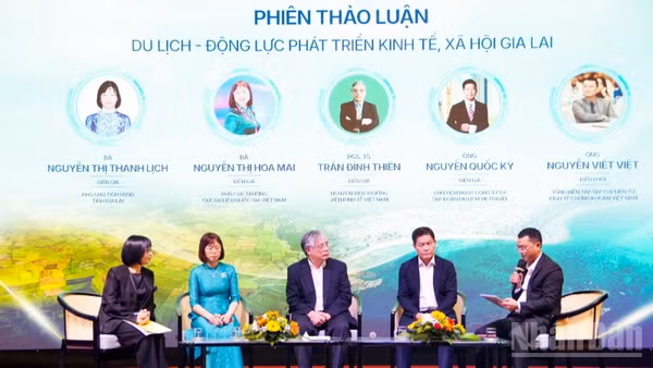 Các diễn giả thảo luận tại diễn đàn.